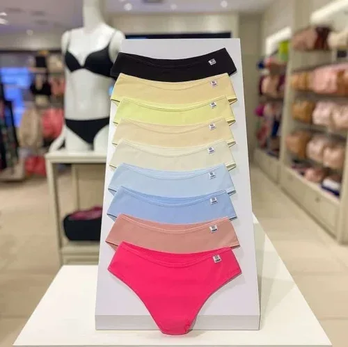 Kit 10 Calcinhas Feminina Biquíni Microfibra Delrio
