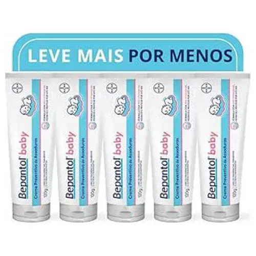 Kit 5 Cremes Assaduras Bepantol Baby 120g cada