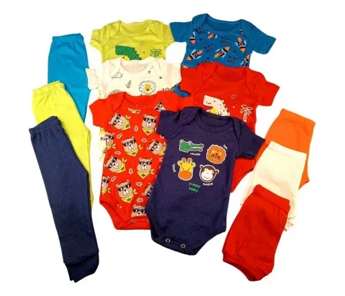 Kit 6 Bodies + 3 Calças + 3 Shorts