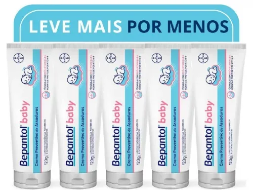 Kit Bepantol com 5 Pomada de Assadura 120g - Leve 5 pague 4