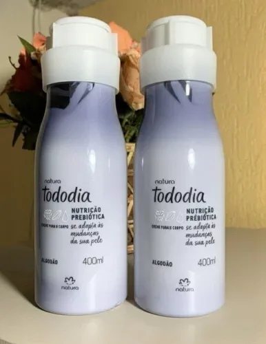 Kit Creme Desodorante Nutritivo Para o Corpo Tododia Algodão (2 unidades)