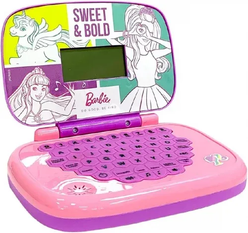 Laptop Infantil, Barbie, Brinquedo Educativo - Bilíngue