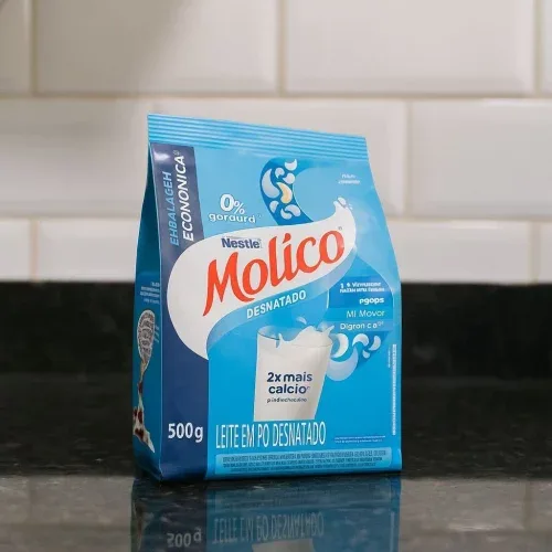 Leite Em Pó Desnatado Molico Total Cálcio 500g