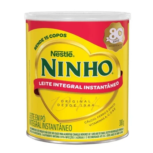 Leite Pó Instantâneo Integral Ninho Lata 380g