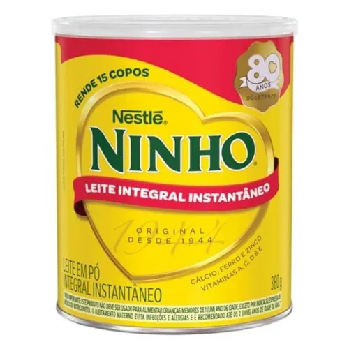 Leite Pó Instantâneo Integral Ninho Lata 380g