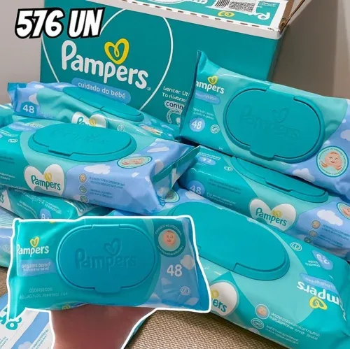 Lenços Umedecidos Pampers Cuidado de bebê, 576 Unidades