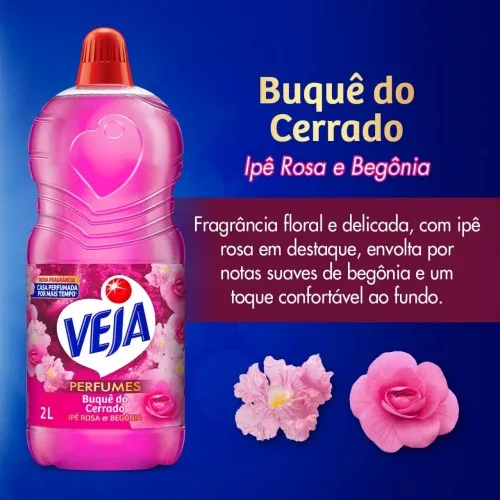 Limpador Perfumado Veja Flores do Mediterrâneo- 2L