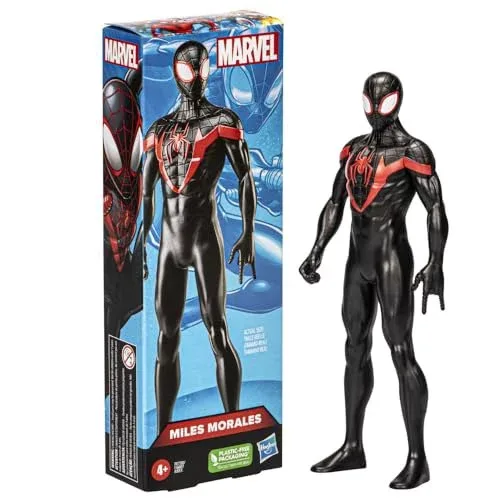 🛍️Marvel, Action Figure, Miles Morales - Figura Articulada em Grande Escala com 20 cm - A partir de 4 Anos
