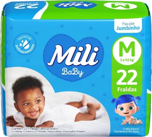Mili Fralda Ultra Seca Jumbinho M 1X22