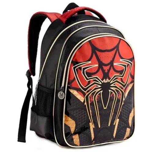 Mochila Escolar Infantil Meninos Denlex Venom Spiderman 17l Preta
