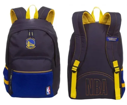 Mochila Escolar Juvenil G Sestini Nba Golden State Warriors Cor Azul 24.84L