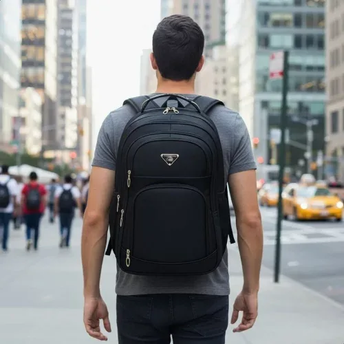 Mochila Masculina Faculdade Impermeável Resistente Grande