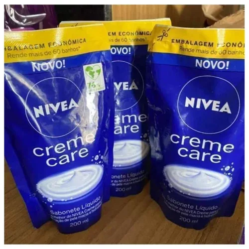 NIVEA Sabonete Líquido Refil Creme Care 200ml - Sensação de pele intensamente hidratada com o melhor do NIVEA Creme