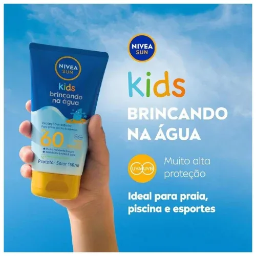 NIVEA SUN Protetor Solar Kids Brincando na Água FPS 60 150ml