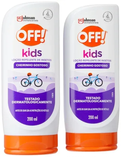 OFF! Kids Loção Repelente de Insetos e Mosquitos, 2x200ml