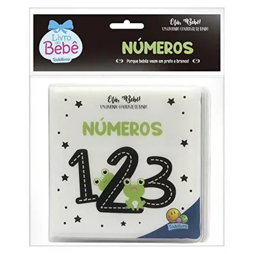 Olá, Bebê! Um livrinho Contraste de Banho: Números