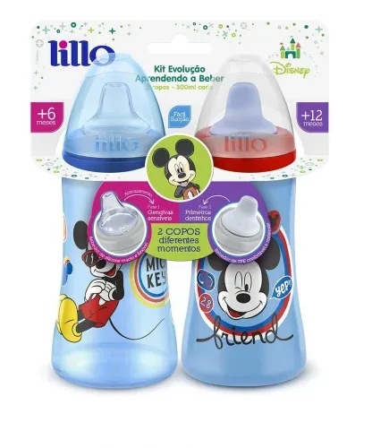 Pack 2 Copos Colors Disney Lillo, Azul
