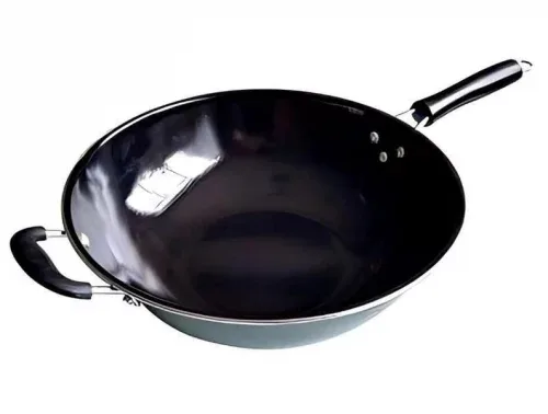 Panela Wok Antiaderente Fratelli Inox 34cm