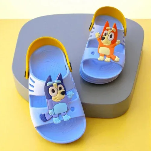 Papete Infantil Bluey Divertido – Sandália Babuche Meninos Confortável, Antiderrapante, Leve e Ideal para Brincadeiras