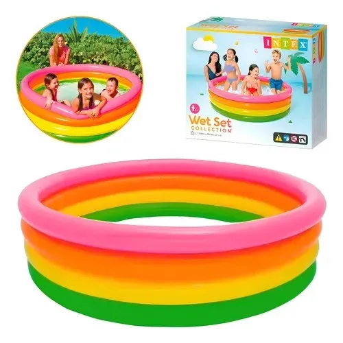 Piscina Intex Redonda 168 X 46cm Colorida 780 Litros