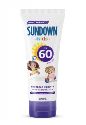 Protetor Solar Sundown Kids FPS 60 com 100ml Protetor Solar Sundown Kids FPS 60 com 100ml