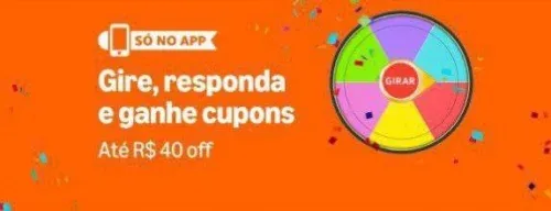 Roleta no APP Amazon (Selecionados)