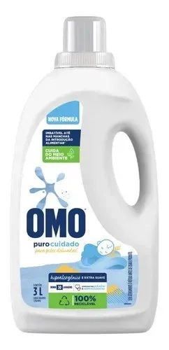 Sabão Líquido Omo Puro Cuidado 3L Sabão Líquido Omo Puro Cuidado 3L