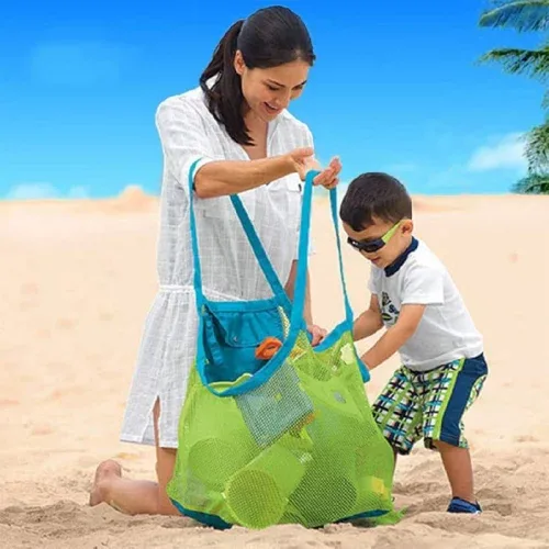 Sacola Bolsa Praia Extra Grande Infantil Drenante Nylon Chelyn por R$ 38,20