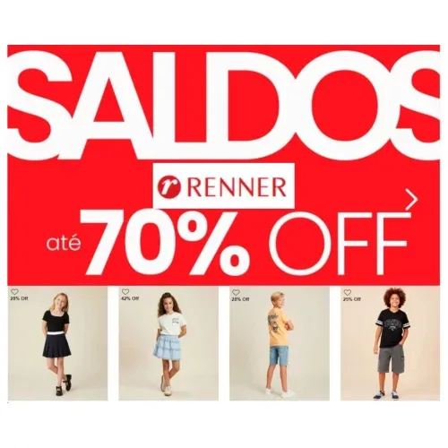 Saldos com até 70% off na Renner 🏃🏼‍♀️‍➡️