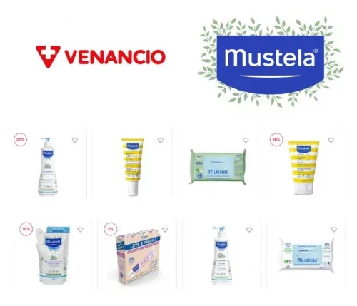Seleção de produtos Mustela com 40% off