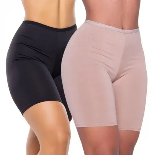 Shorts Anágua Modeladora Feminino Segunda Pele Conforto Antiatrito para Saia e Vestido