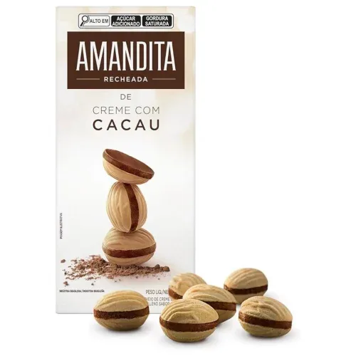 Wafer Recheado Amandita Sabor Chocolate 200g