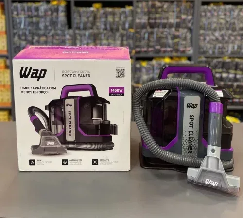 WAP Extratora Portátil Spot Cleaner W3, 3 em 1, Borrifa, Esfrega e Extrai, com Sistema de Autolimpeza, 1450W 127V
