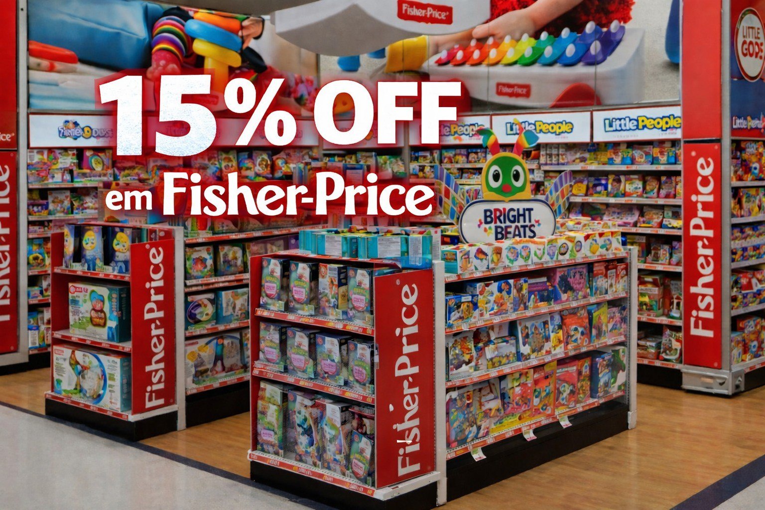 15% OFF EM FISHER-PRICE 🧸