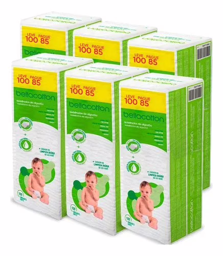 Algodao Quadrado Bellacotton Bebe Kit Com 06 Und Atacado