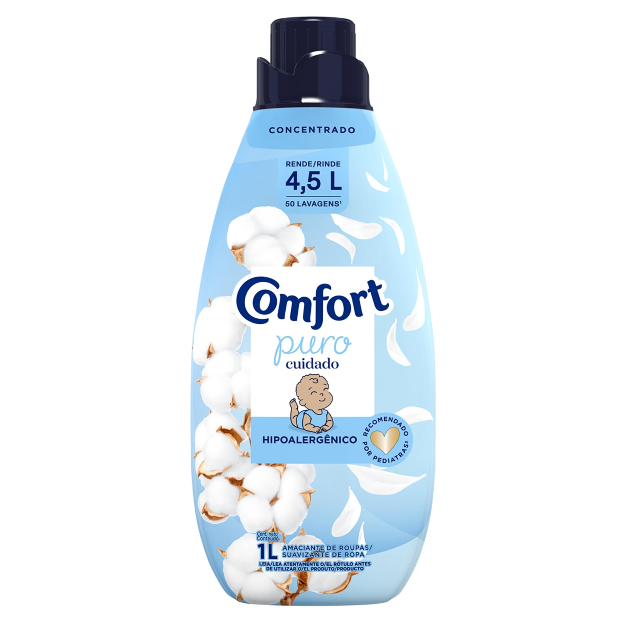 Amaciante Concentrado Comfort Puro Cuidado 1 L