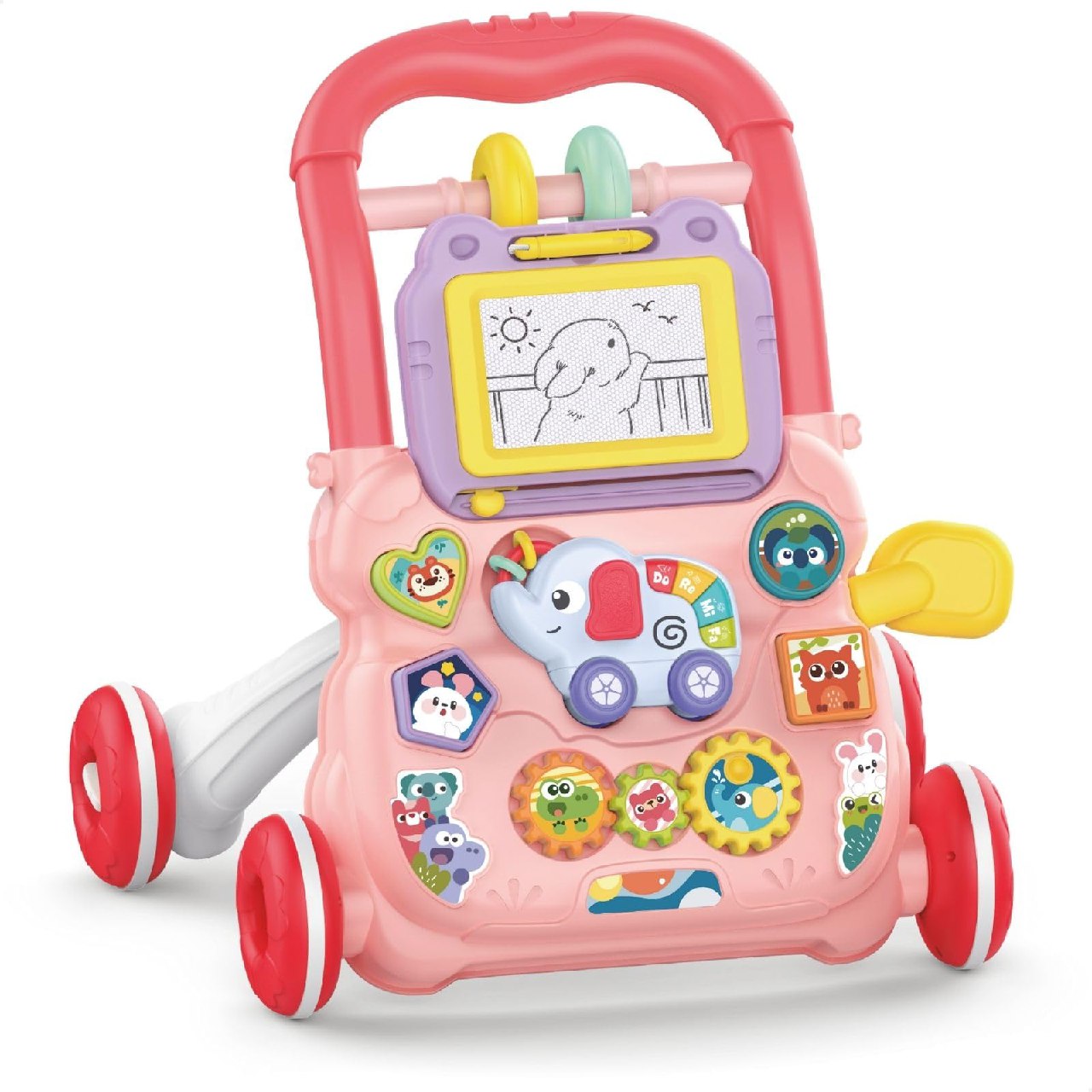Andador Educativo Bebê Musical, Atentu Rosa