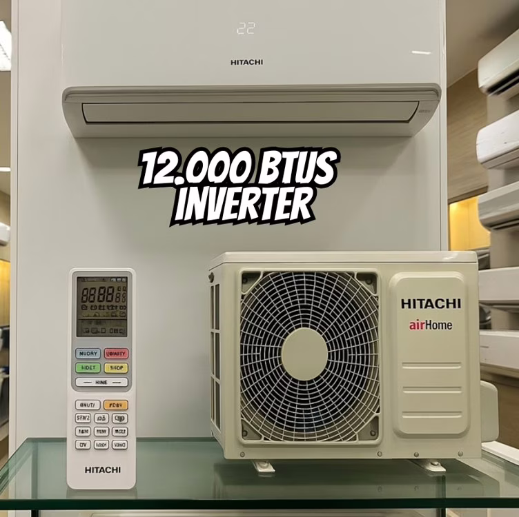 Ar Condicionado Split Hi Wall Inverter Hitachi AirHome 12.000 Btus Frio R-32 (Regional)