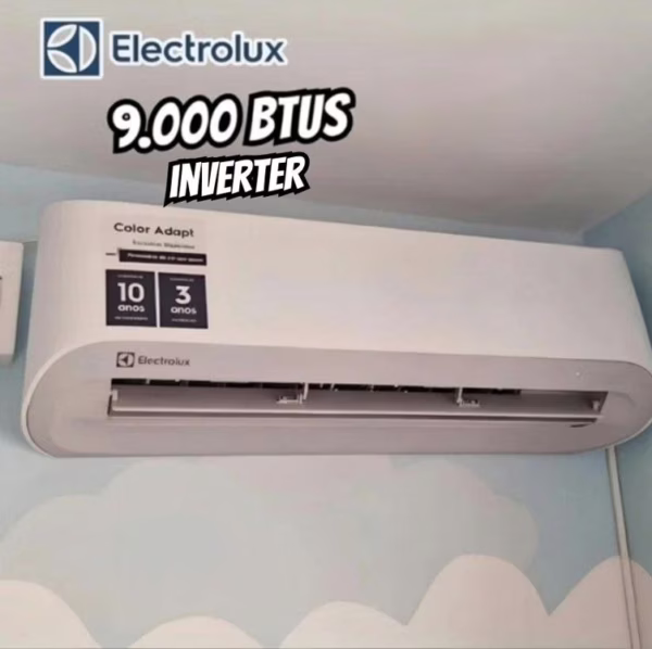 Ar Condicionado Split Hi Wall - Inverter R-32 - Electrolux - Color Adapt Wi-fi - 9.000 BTUs - Frio - 220V