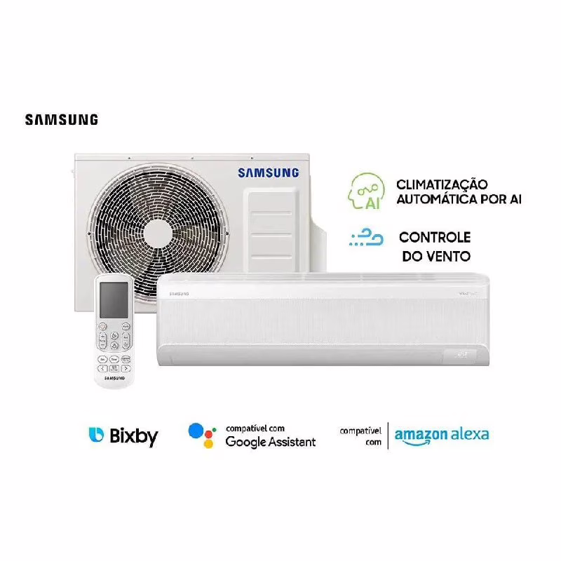 Ar-condicionado Split Samsung Inverter WindFree Connect AI 24.000 BTUs Frio Sem Vento