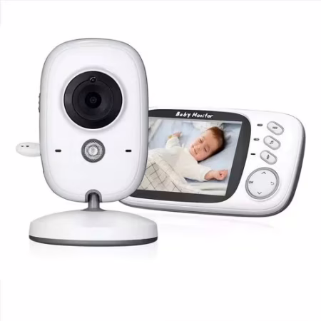 Babá Eletrônica Video Baby Noturna Sem Fio Recarregável Branco Estary Shop