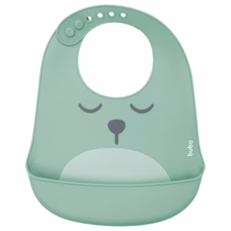 Babador De Silicone Com Pega Migalhas, Buba