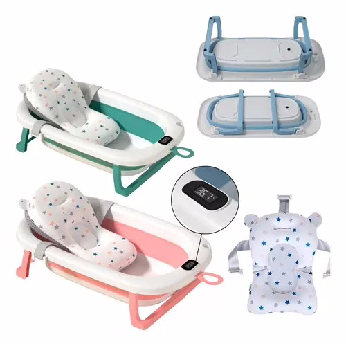 Banheira Portátil Théo Baby 85cm Com Almofada E Termômetro Banheira Portátil Théo Baby 85cm Com Almofada E Termômetro