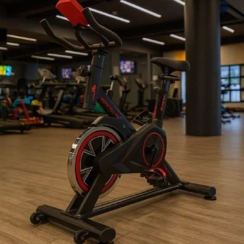 Bicicleta Ergométrica Fitness Spinning Preto E Vermelho Cor Cor Preto E Vermelho