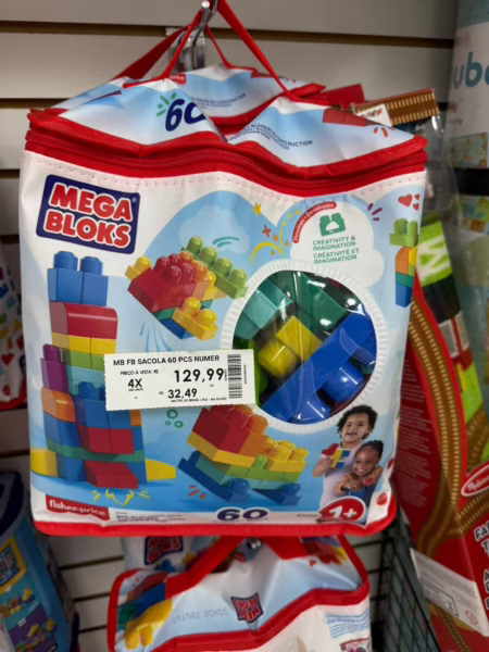 Bolsa de Construção Mega Bloks, 60 peças
