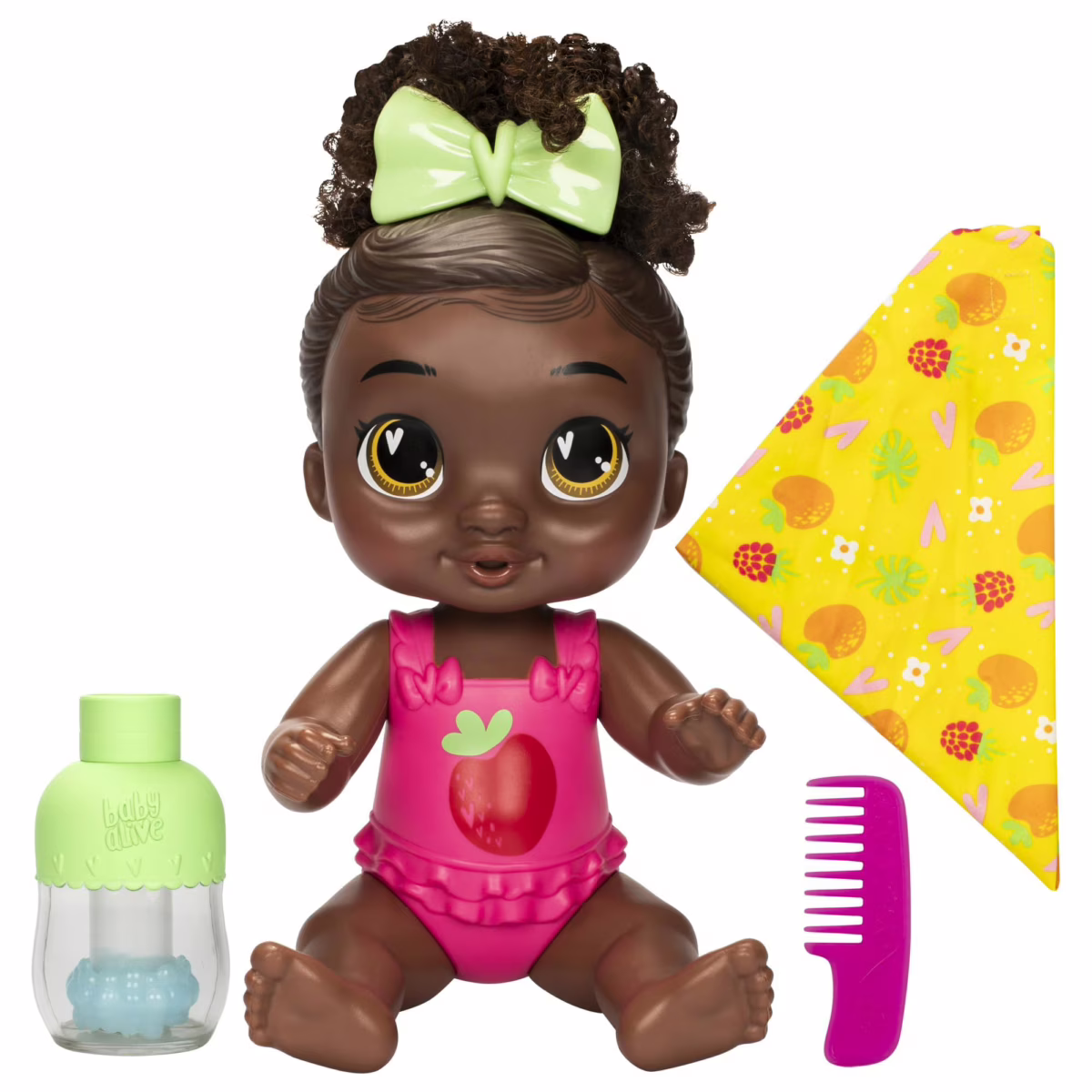 Boneca Baby Alive Bebê Shampoo Berry Boo Bolhas Mágicas 28 cm F9121 Hasbro