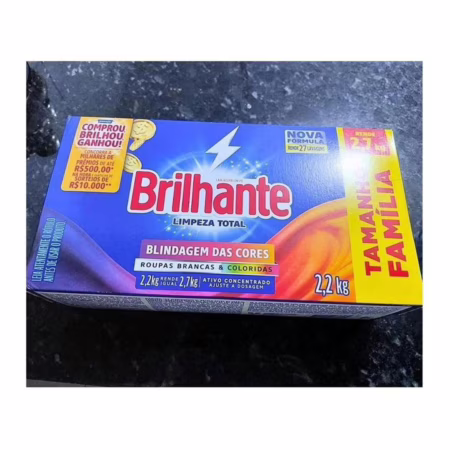 Brilhante Limpeza Total - Sabão Em Pó 2,2Kg