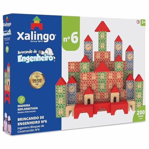 🛍️Brincando de Engenheiro 200 Peças Xalingo Multicor