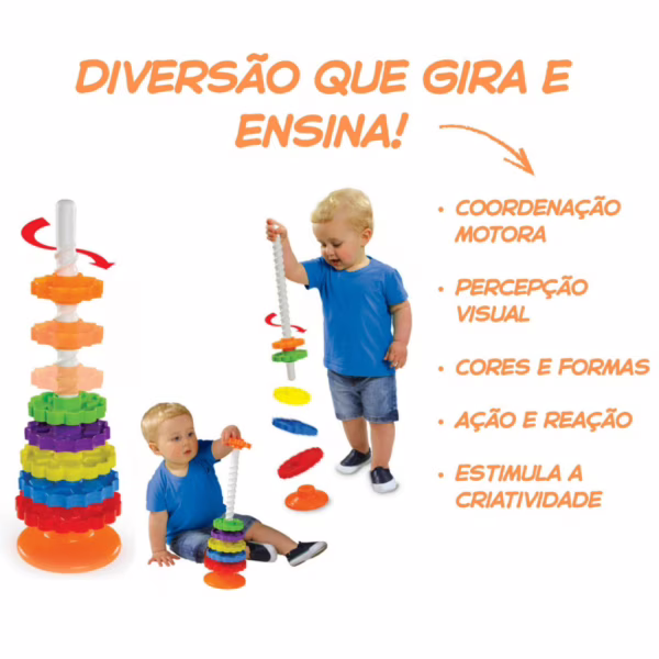 Brinquedo Didático Giro Mágico Dismat MK326