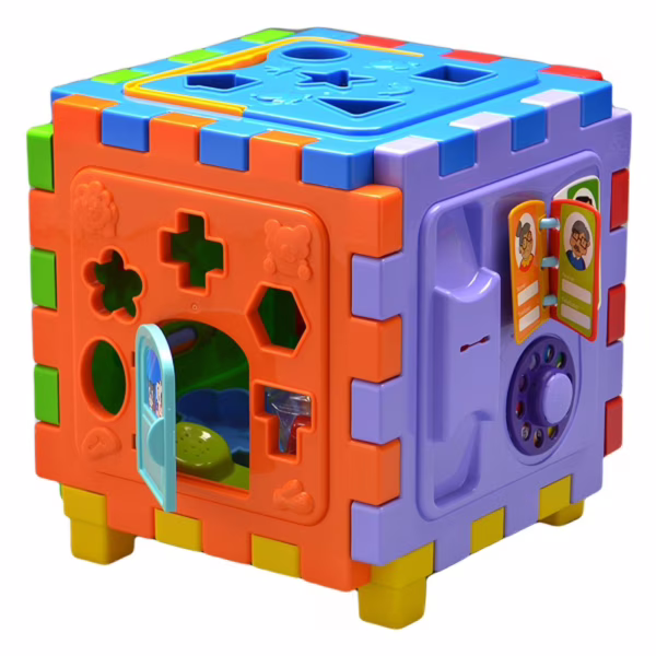 Brinquedo Educativo Infantil - Cubo Didático GRANDE Unisex Menino/Menina 6 Meses + Bebê Diversas Formas de Brincar